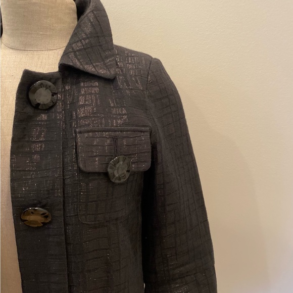 Vertigo Paris Womens Black Long Blazer or. Coat w Belt / Size Small - Picture 4 of 16